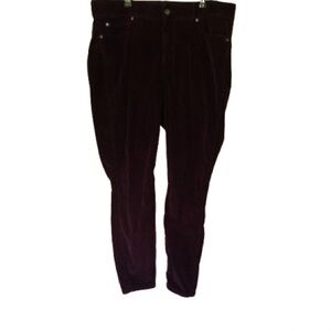 Women’s Corduroy Dark Burgundy Pants